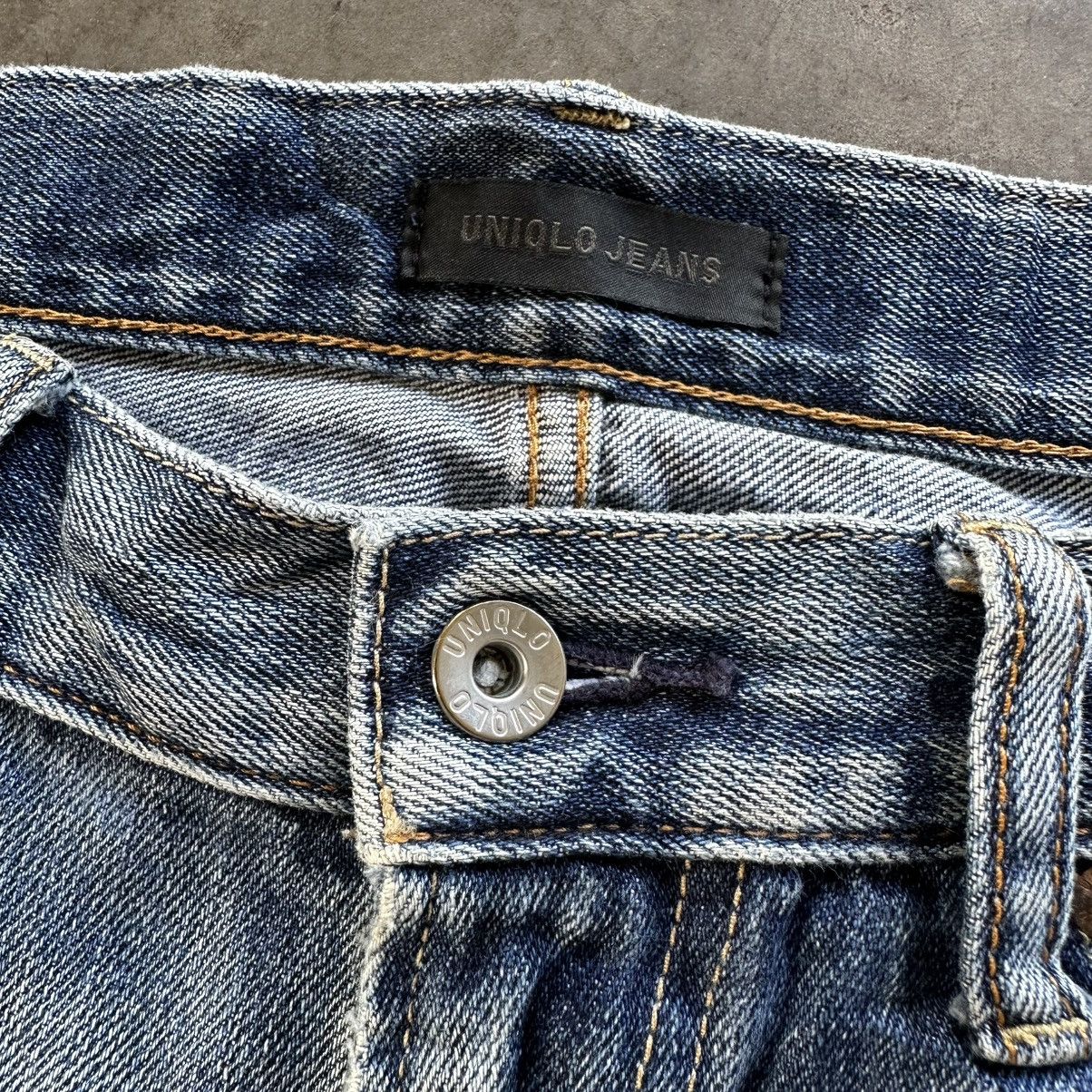 Japanese Brand Vintage Japanese Distressed Faded Denim Jean Pant W32 Size US 32 / EU 48 - 4 Thumbnail