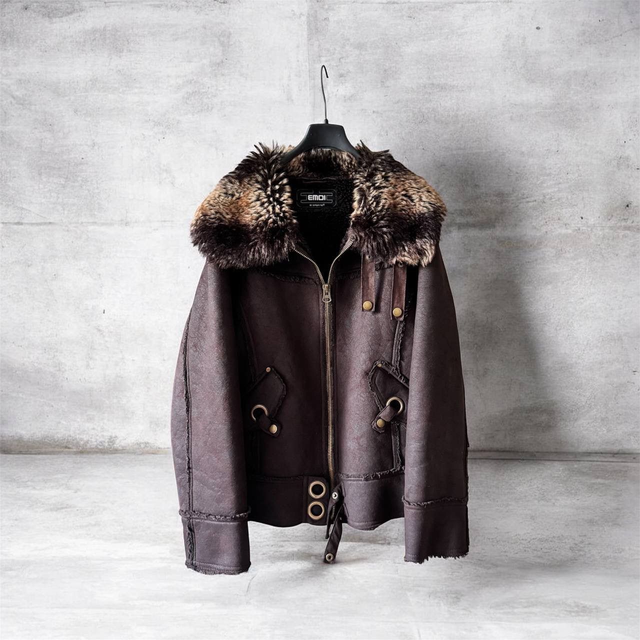 If Six Was Nine Avant Garde If Six Was Nine Style Fur Brown Leather Jacket Size US L / EU 52-54 / 3 - 1 Thumbnail