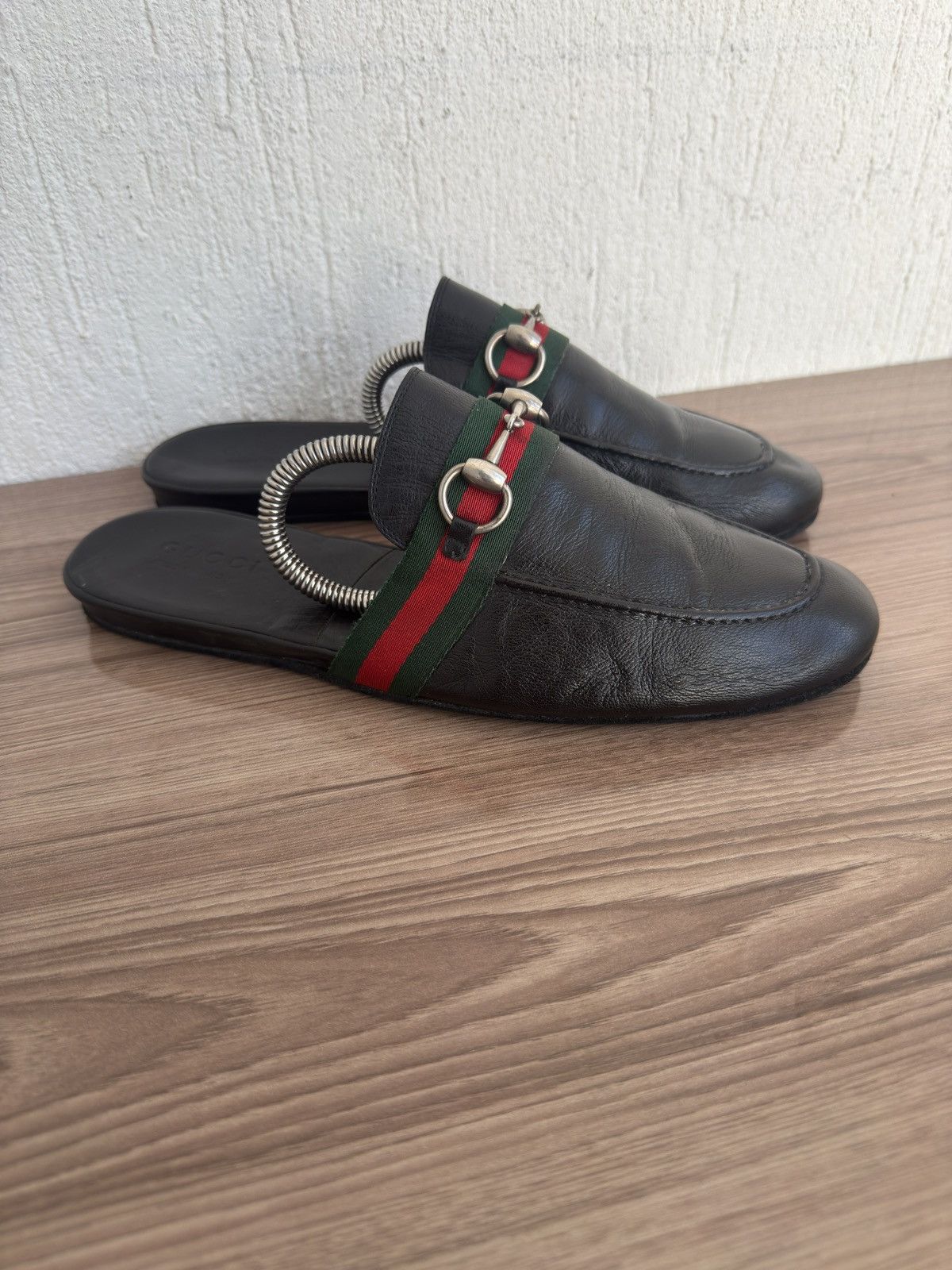 Gucci Princetown horsebit web Sandals Size US 8 / EU 41 - 2 Thumbnail