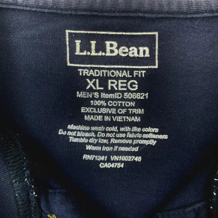L.L. Bean Vintage L.L. BEAN Traditional Fit Henley Tee Shirt Size US XL / EU 56 / 4 - 5 Thumbnail