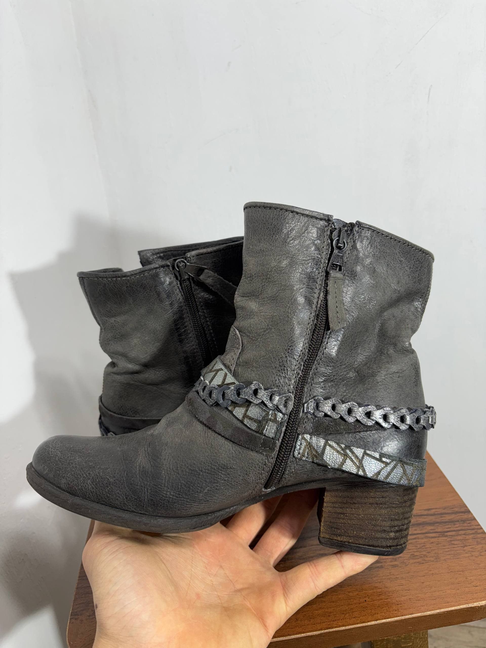 A.S.98 RARE AS 98 GUIDI style! fade Ankle Archive Leather Boots Size US 7 / IT 37 - 7 Thumbnail