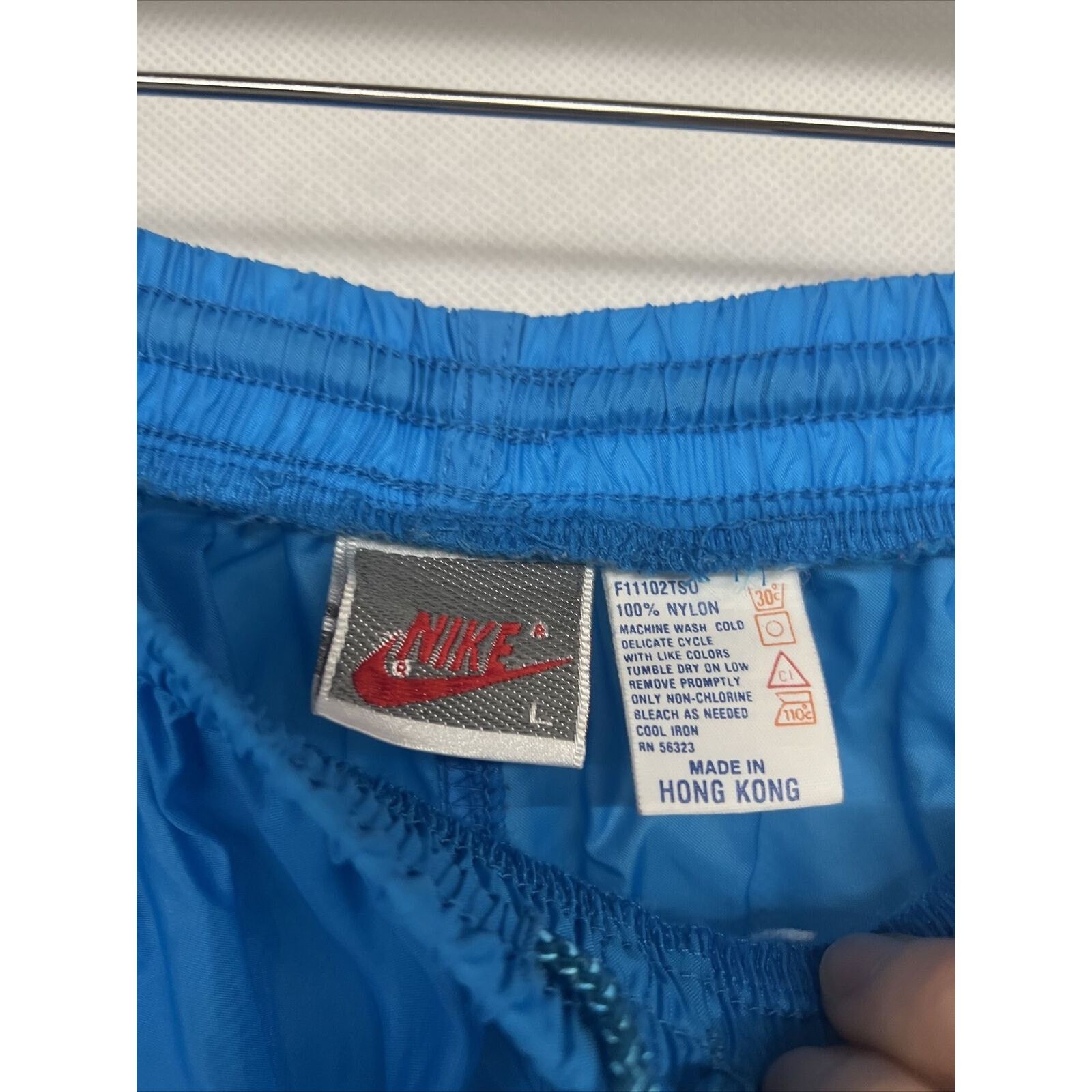 Nike VINTAGE Nike Pants Medium Blue Windbreaker Athletic Mens 90s Size US 32 / EU 48 - 5 Thumbnail