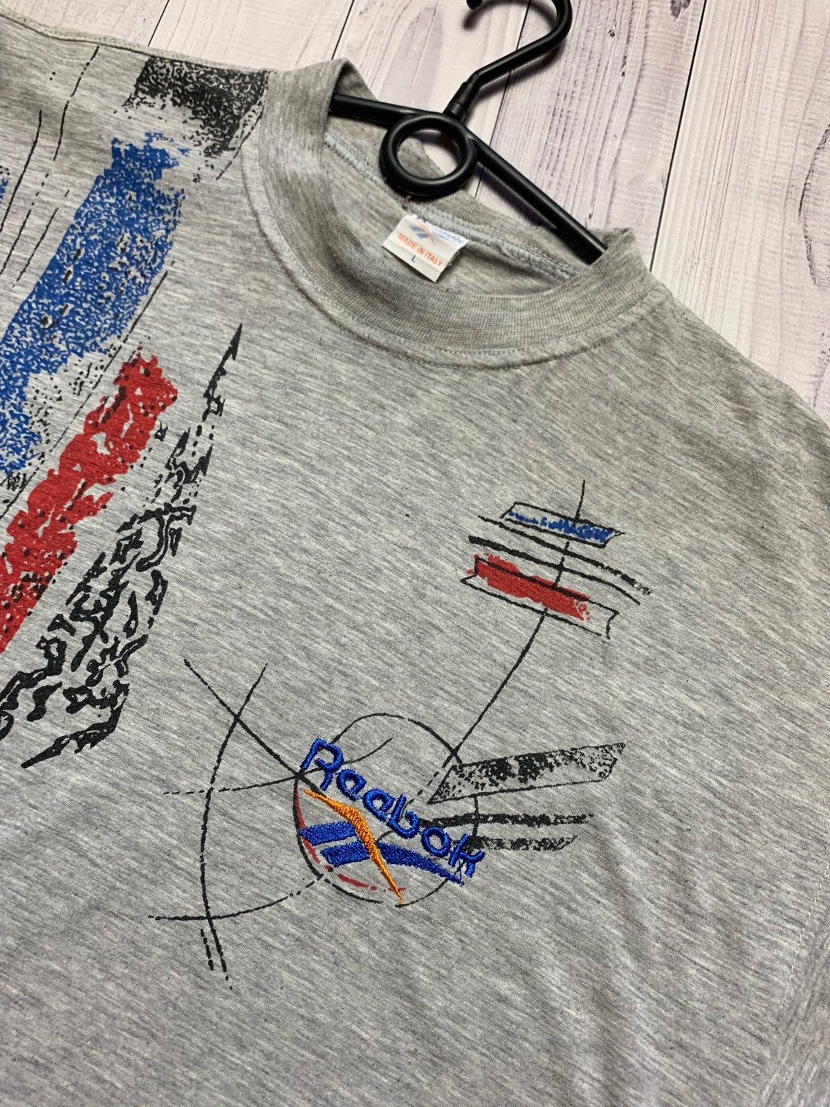 Reebok Reebok vintage T-shirt big logo Size L Size US L / EU 52-54 / 3 - 3 Thumbnail