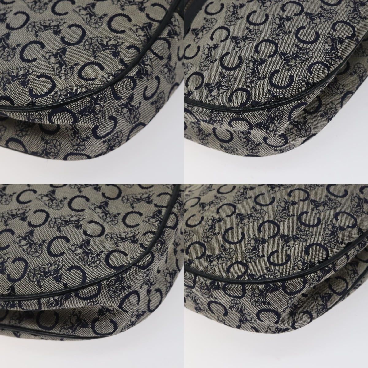 Celine CELINE C Sulky Shoulder Bag Canvas Navy Gold Size ONE SIZE - 10 Thumbnail