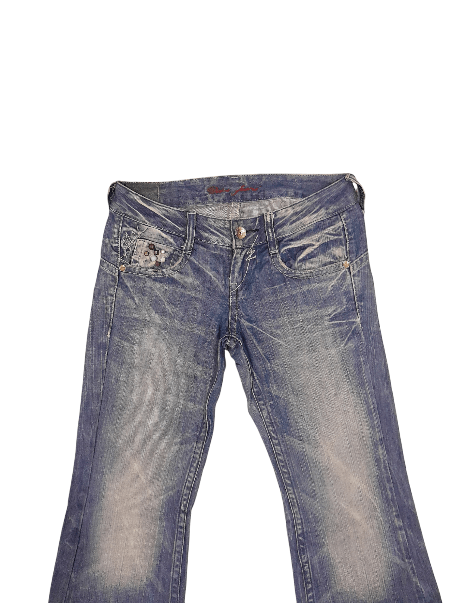 Designer Drive Denim Super Flare (F413) Waist 27 Size US 27 - 5 Thumbnail