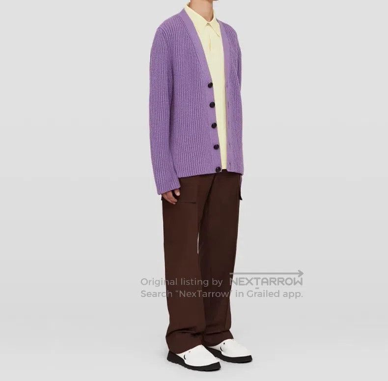 Jil Sander Jil Sander size 48 Purple cardigan Size US L / EU 52-54 / 3 - 8 Thumbnail