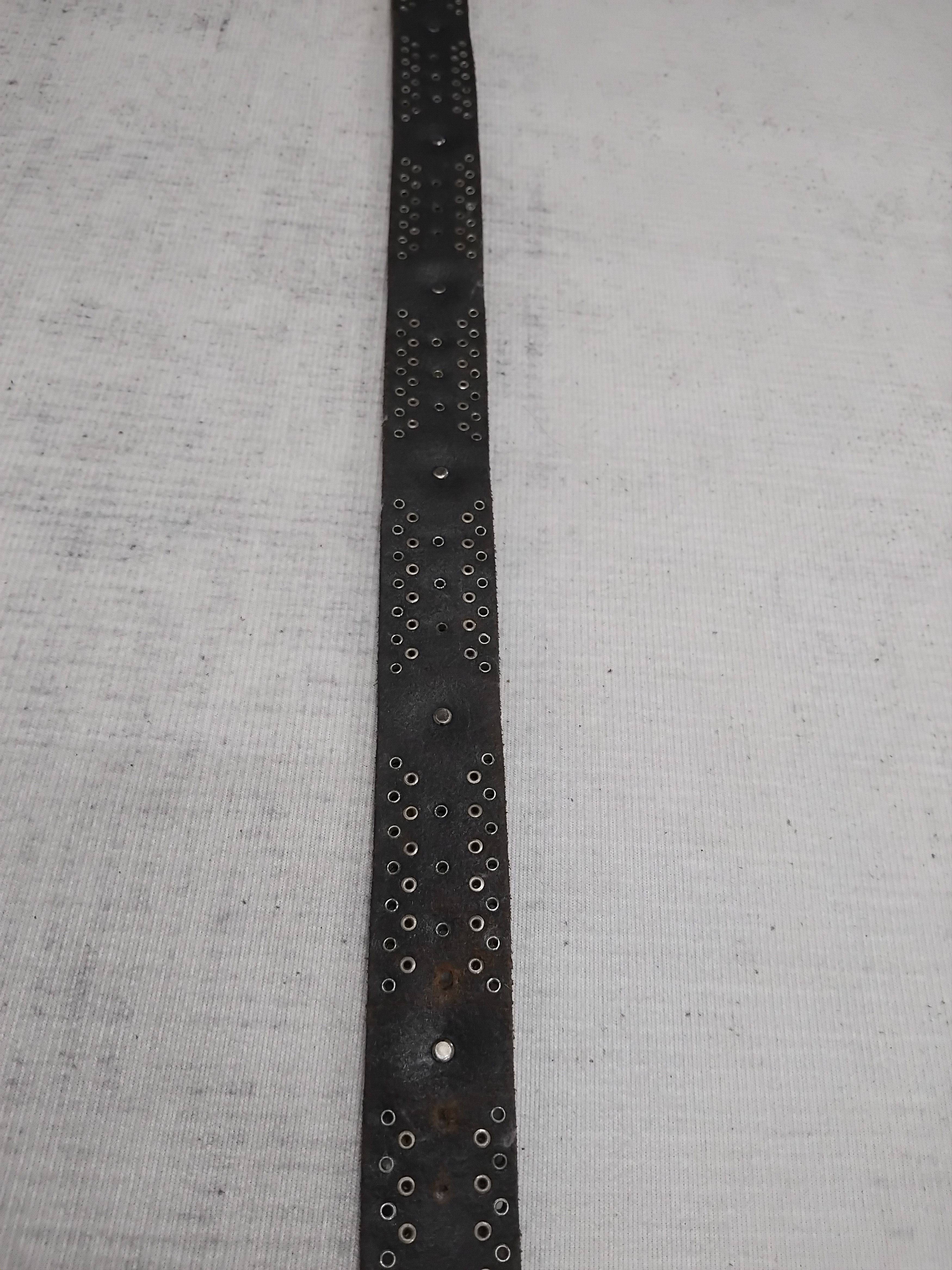 Japanese Brand 💥Diablo punk rock style black colour leather belt Size ONE SIZE - 3 Thumbnail