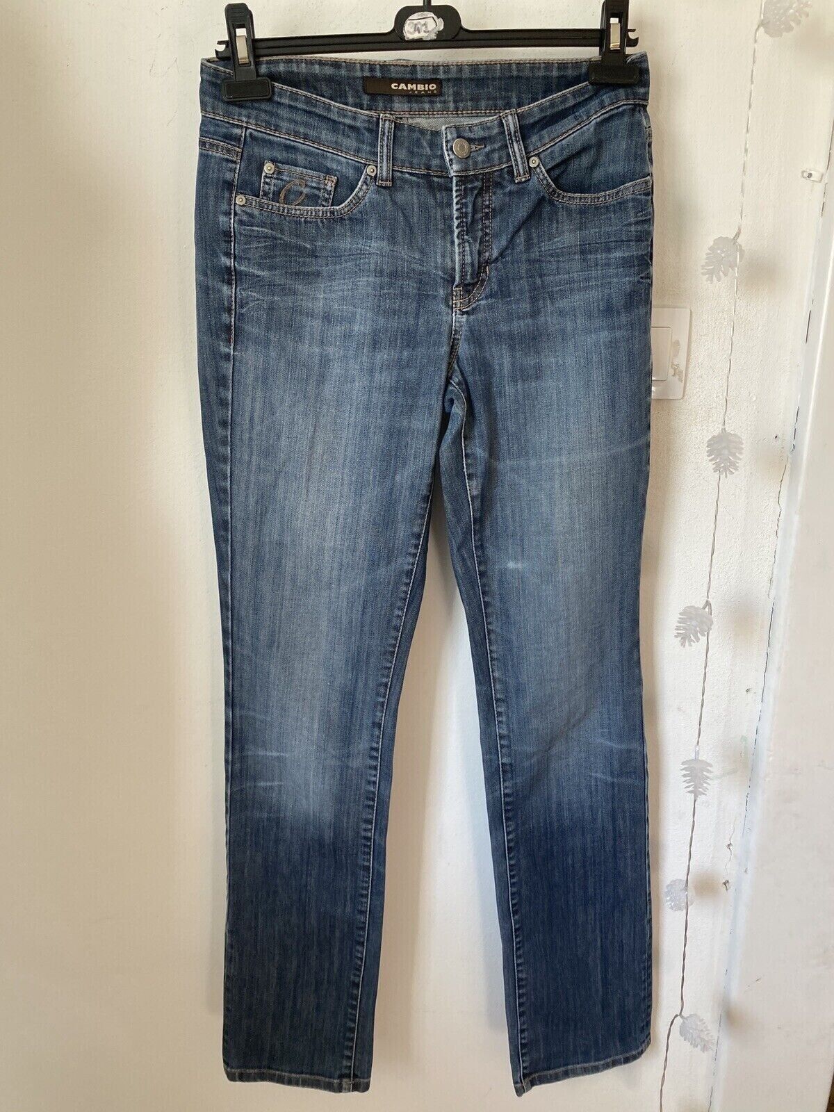 Other Cambio Norah jeans denim blue size 38 trousers sk2412 Size 28" / US 6 / IT 42 - 1 Thumbnail