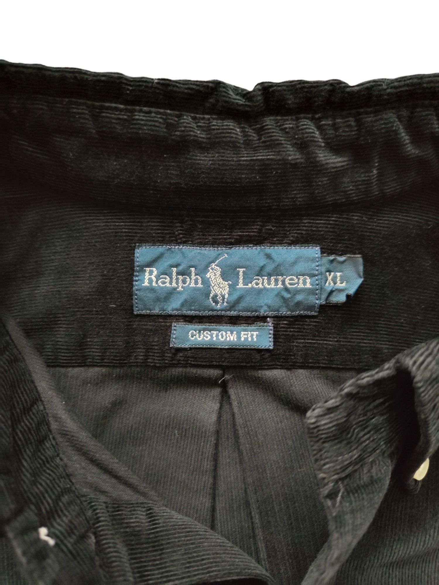 Ralph Lauren Ralph Lauren Black Corduroy Shirt Size US XL / EU 56 / 4 - 4 Thumbnail