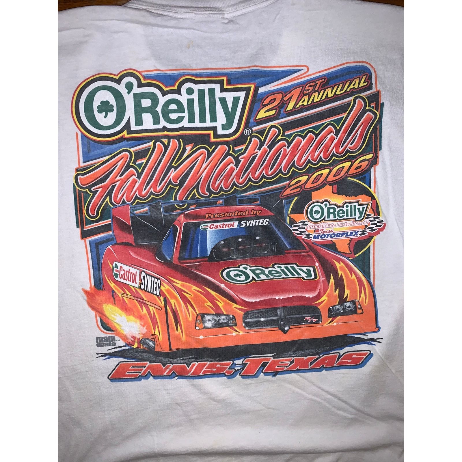 Other × Vintage 2006 O’Reilly Fall Nationals Drag Racing T Shirt NHRA Car Size US XL / EU 56 / 4 - 1 Thumbnail