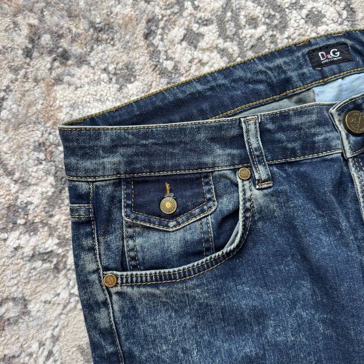 Dolce & Gabbana Dolce Gabbana Vintage Washed Stretch Retro Glam Denim Jeans Size 26" / US 2 / IT 38 - 4 Thumbnail