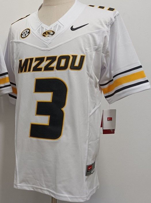 Other Men Missouri Tigers 3 Luther Burden III White Jerseys Size US L / EU 52-54 / 3 - 3 Thumbnail