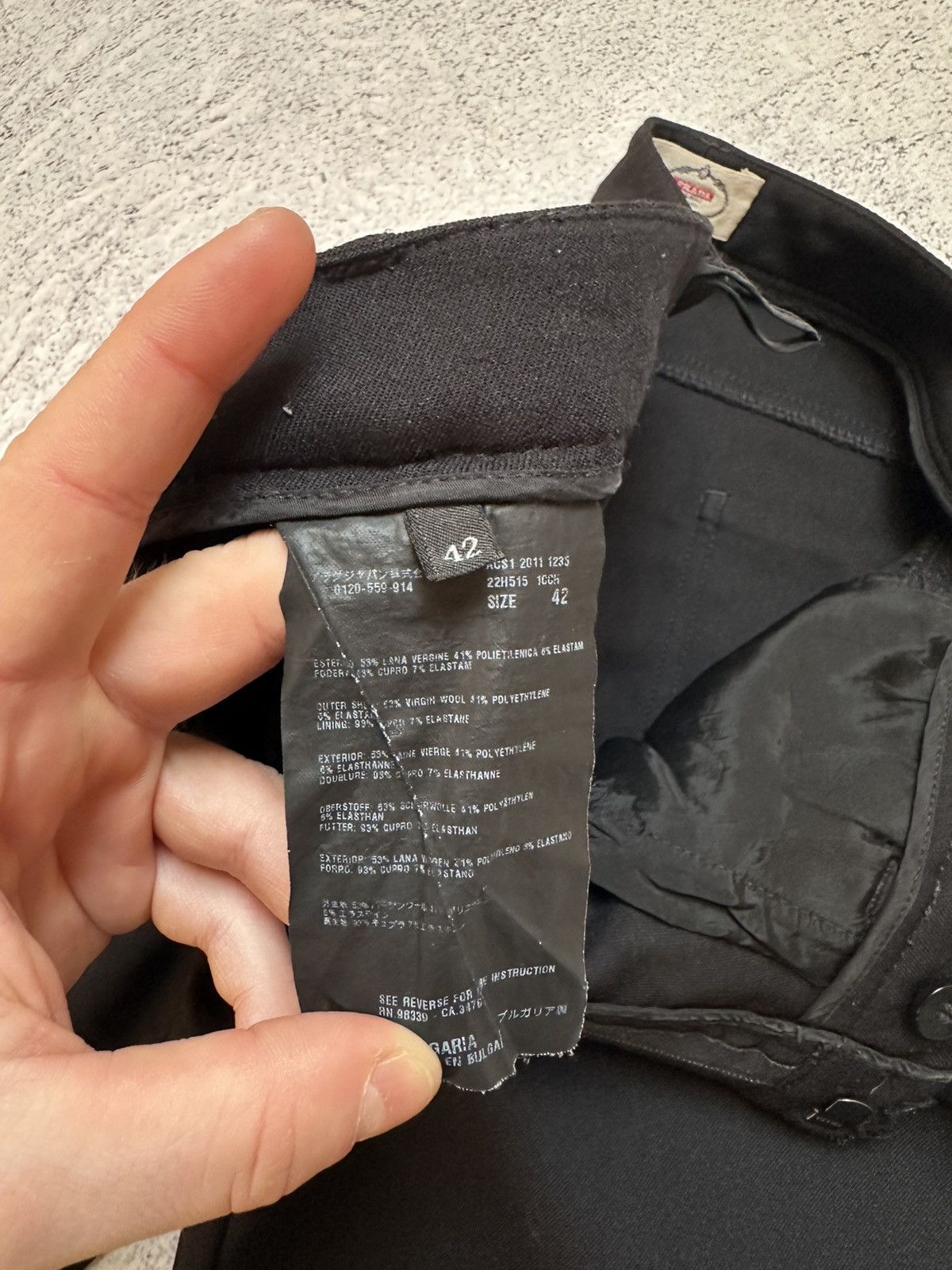 14th Addiction Rick Owens Style Prada Black tab Womens Pants Size 42 Size 28" / US 6 / IT 42 - 12 Thumbnail