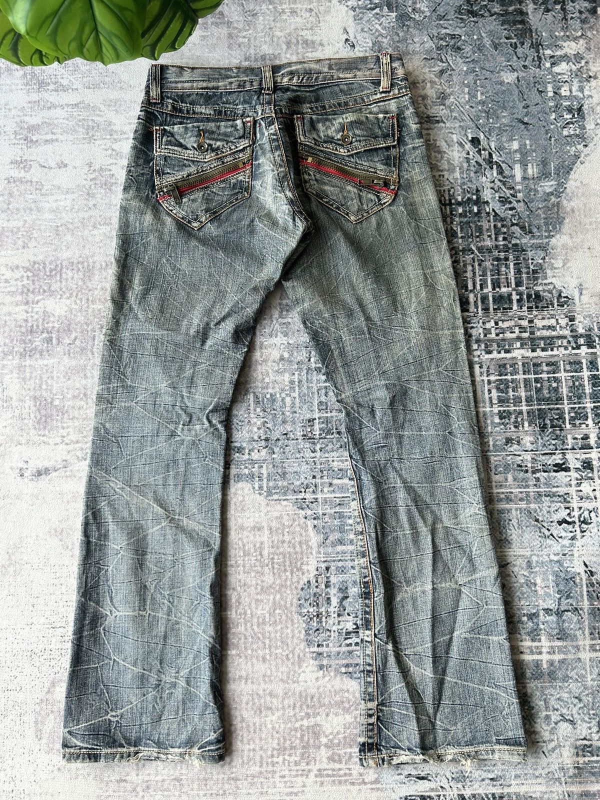 If Six Was Nine Semantic Design Bootcut Jeans Size US 32 / EU 48 - 2 Thumbnail