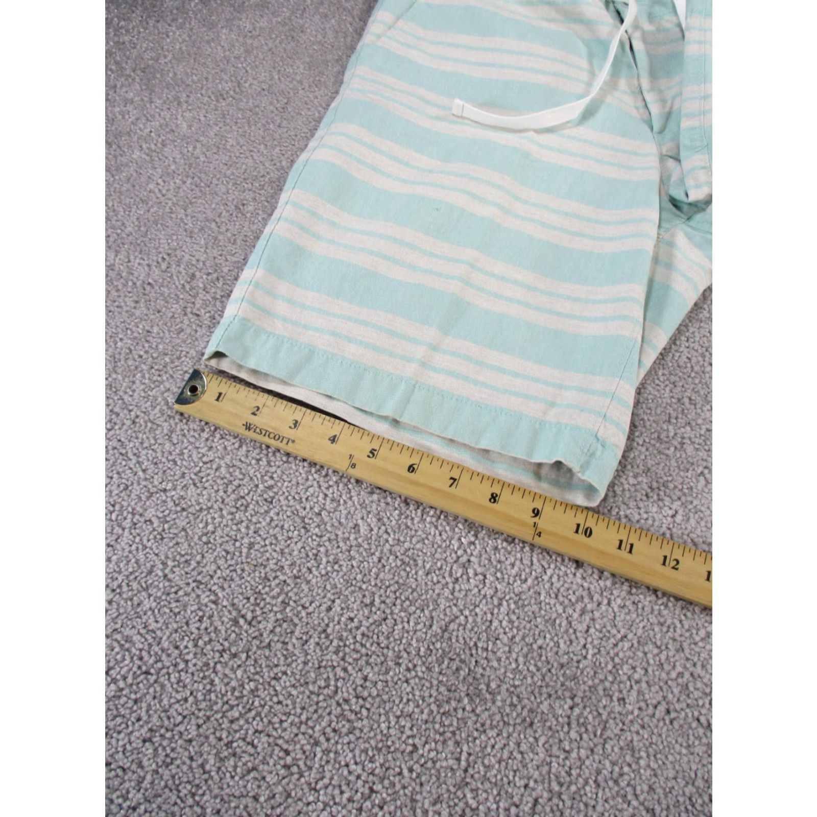 Bonobos Bonobos Mens Shorts 9" Chino Cotton Blue & Light Gray Stripes 32 Regular Casual Preppy Outdoor Sports Mens Size US 32 / EU 48 - 5 Thumbnail