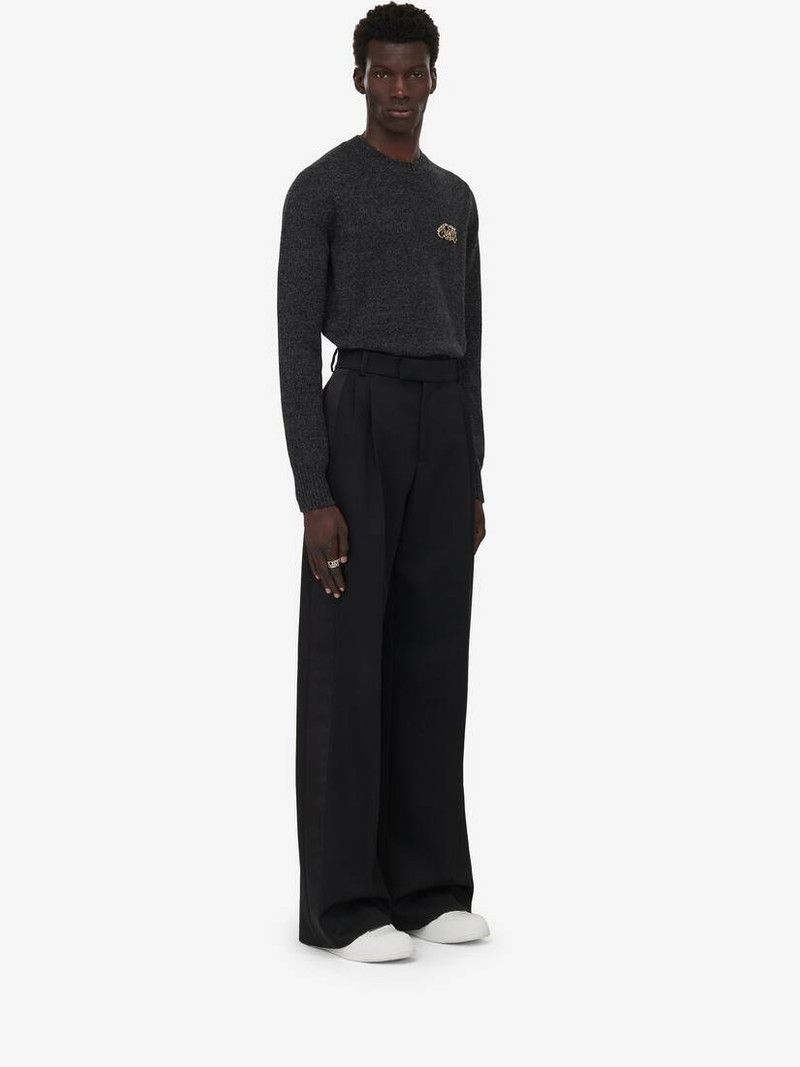 Alexander McQueen o1srvl11e0226 Pleated Baggy Trousers In Black Size US 34 / EU 50 - 3 Thumbnail