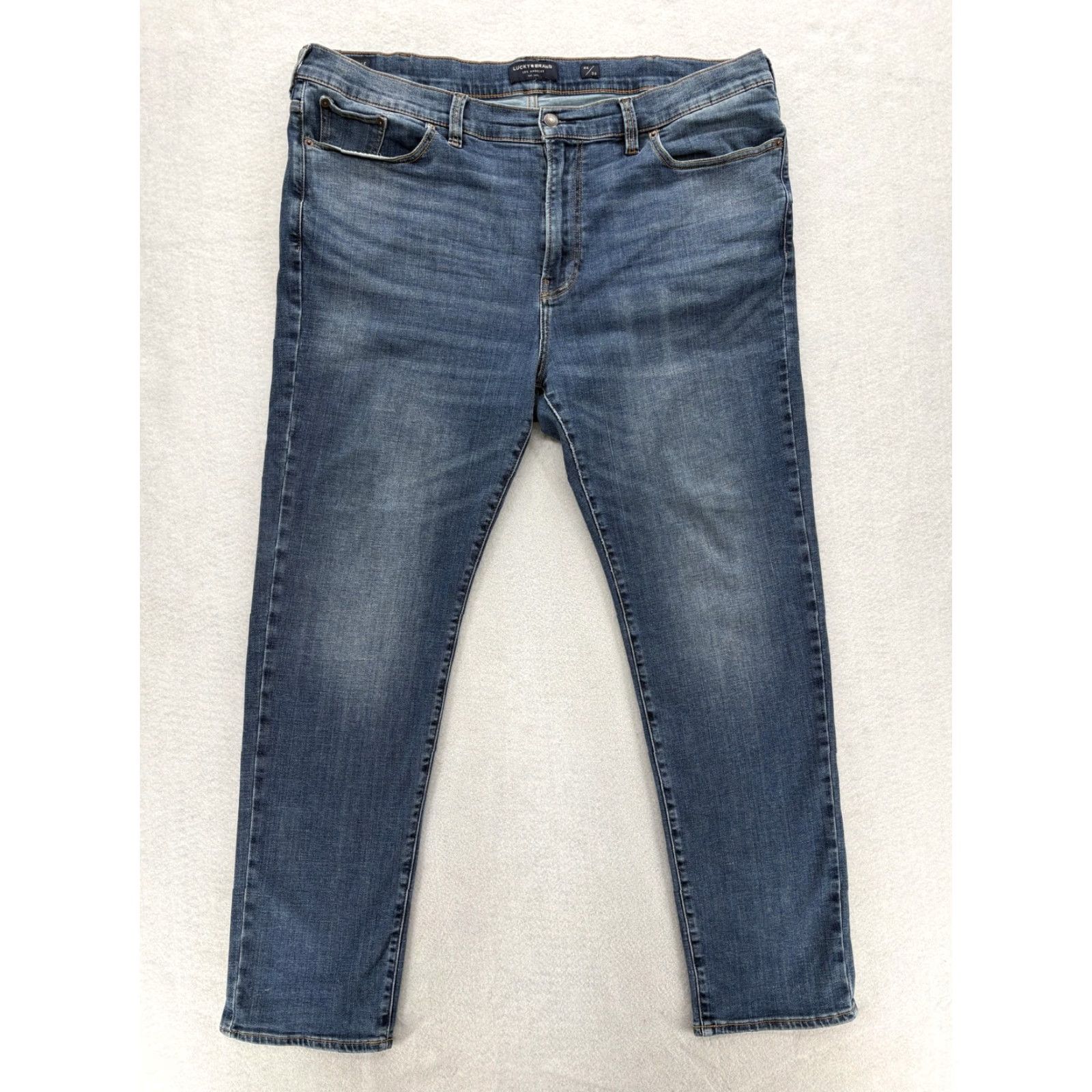 Lucky Brand Lucky Brand Athletic Taper Jeans Mens 44x34 Blue Wash 5-Pocket Denim Slim Straight Modern Streetwear Vintage No Size US 44 / EU 60 - 2 Thumbnail