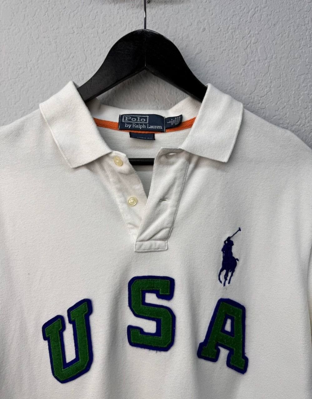Polo Ralph Lauren × Vintage Polo Raplh Lauren USA Shirt Rugby Vintage Size US L / EU 52-54 / 3 - 12 Thumbnail