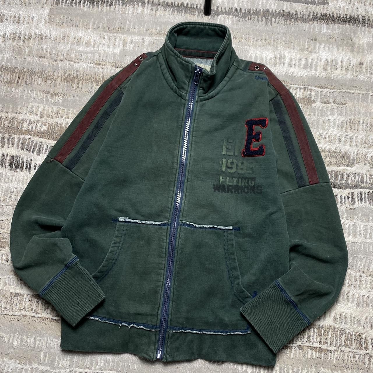 Energie Vintage Energie Zip-up Sweatshirt Green M Size US M / EU 48-50 / 2 - 2 Thumbnail