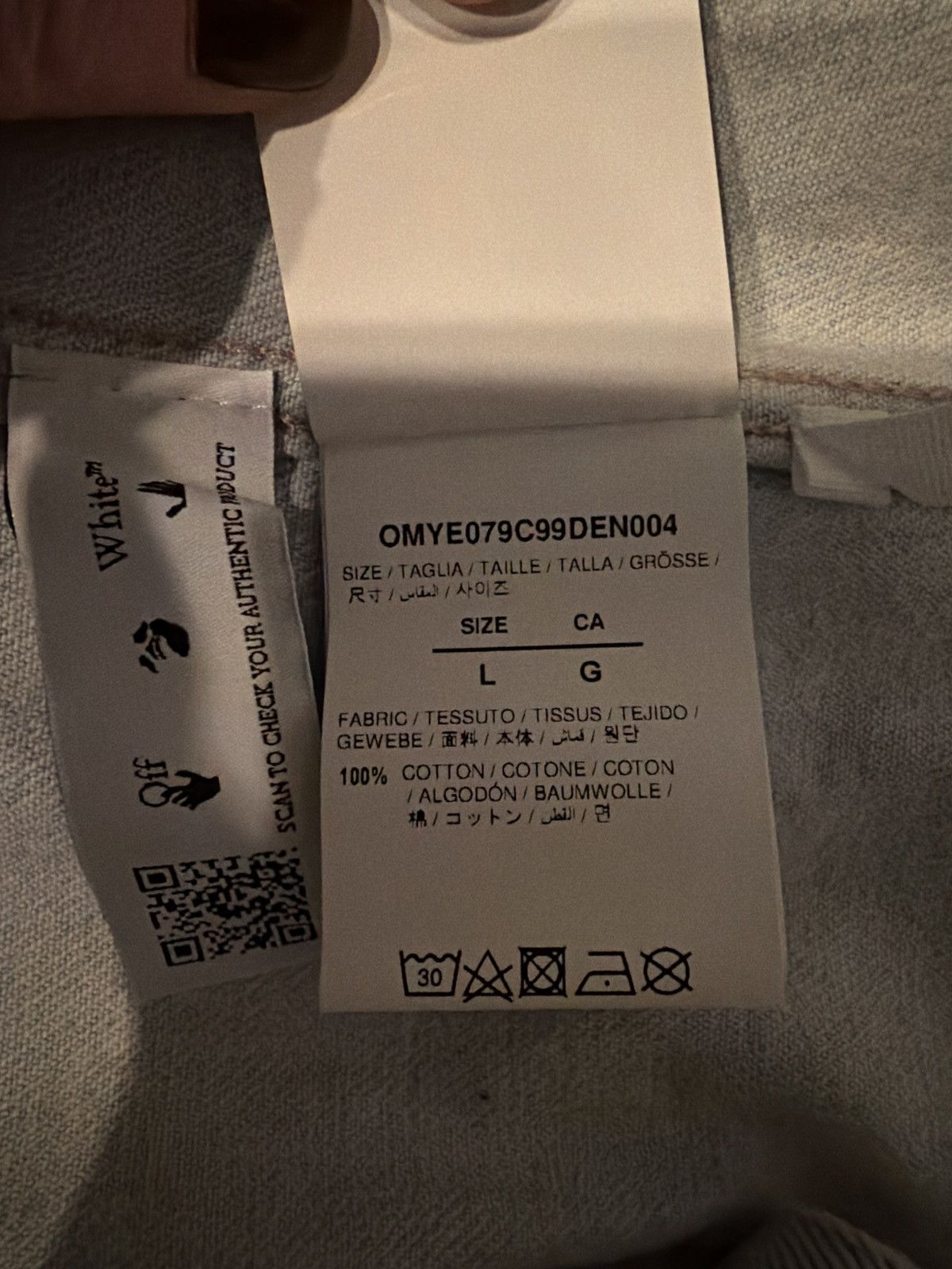 Off-White Off white denim jacket Size L / US 10 / IT 46 - 3 Thumbnail