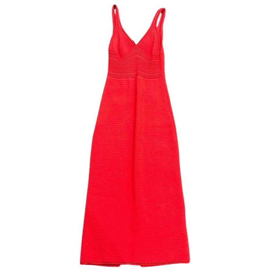 Ronny Kobo Ronny Kobo x RTR Crochet Dress in Orange, Size M Size M / US 6-8 / IT 42-44 - 4 Thumbnail