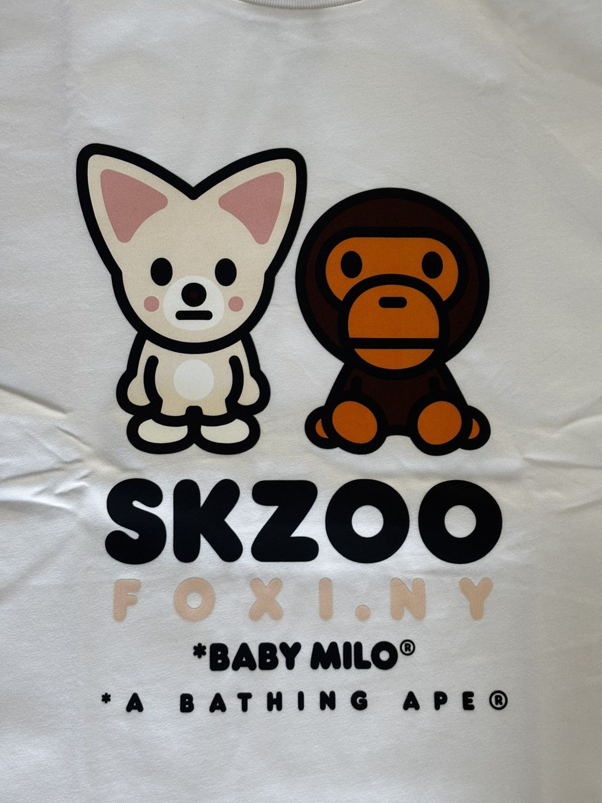 Bape Auth ape bape x stray kids foxi ny baby milo tee t shirt New Size US XL / EU 56 / 4 - 2 Thumbnail