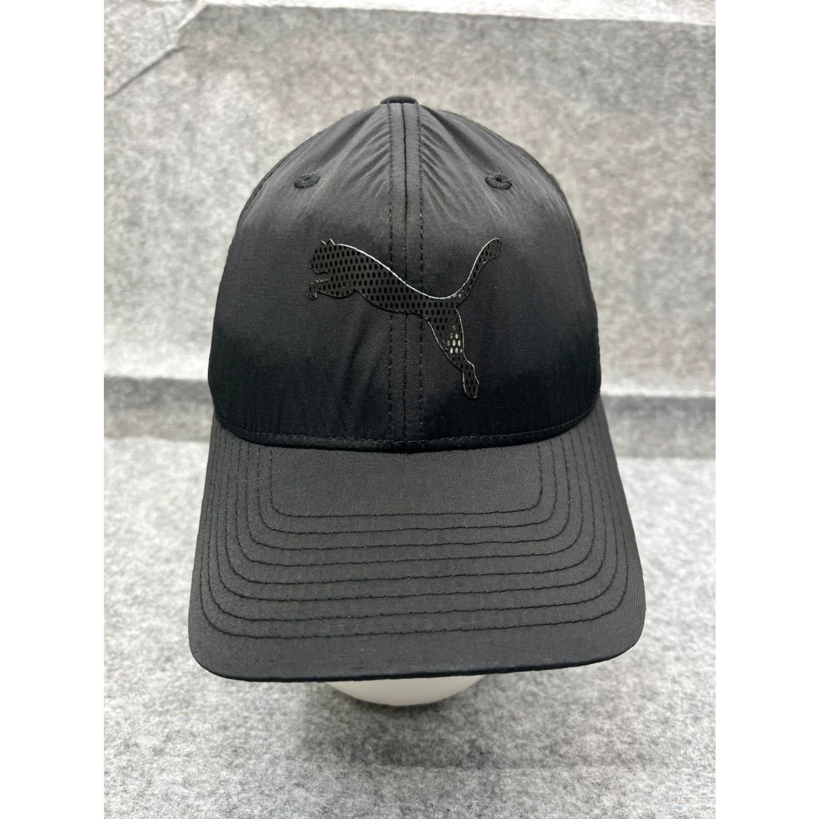Puma PUMA Hat Fitted Adult Medium Black Nylon Cotton Blend Flexfit Golf Outdoor Size ONE SIZE - 2 Thumbnail