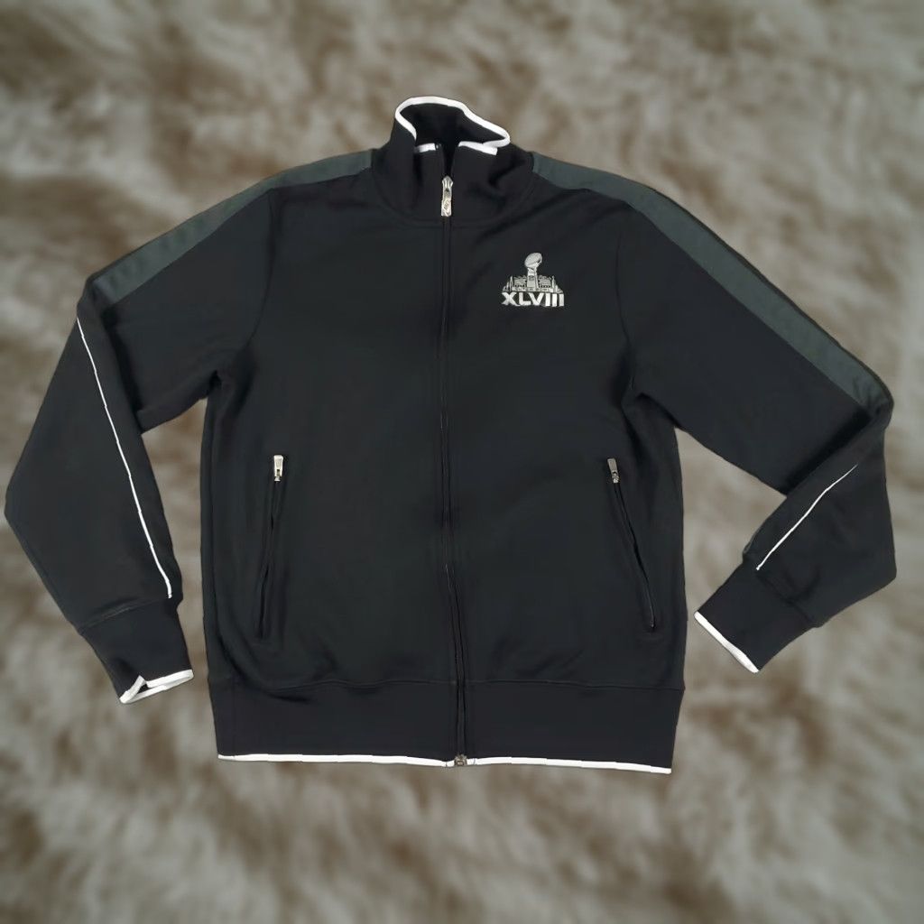 Nike Nike Jacket Womens Size Medium Black NFL Superbowl Full Zip Up Track Sweater Size M / US 6-8 / IT 42-44 - 1 Thumbnail