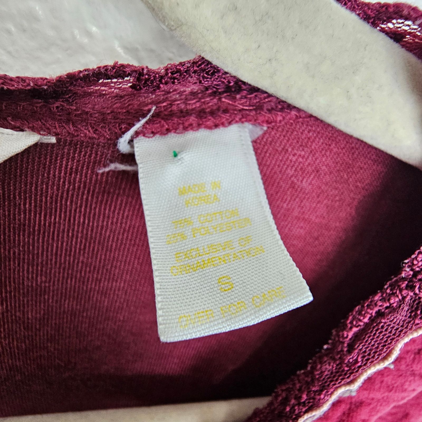 Victoria's Secret VTG Y2K Victorias Secret Country Womens Floral Velour Crop Size S / US 4 / IT 40 - 8 Thumbnail