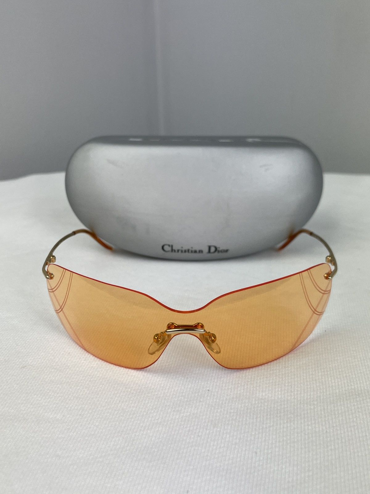 Christian Dior Monsieur Vintage Y2K Christian Dior Bowling Sunglasses With Case Size ONE SIZE - 18 Thumbnail