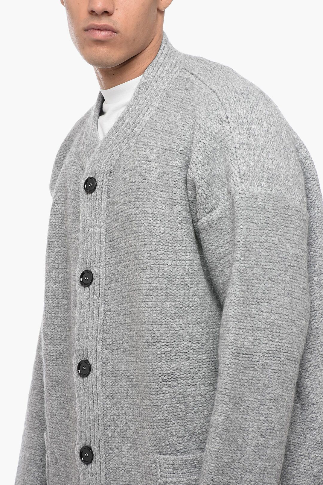 Dolce & Gabbana og1mm0825 Wool Blend Cardigan in Grey Size US M / EU 48-50 / 2 - 3 Thumbnail