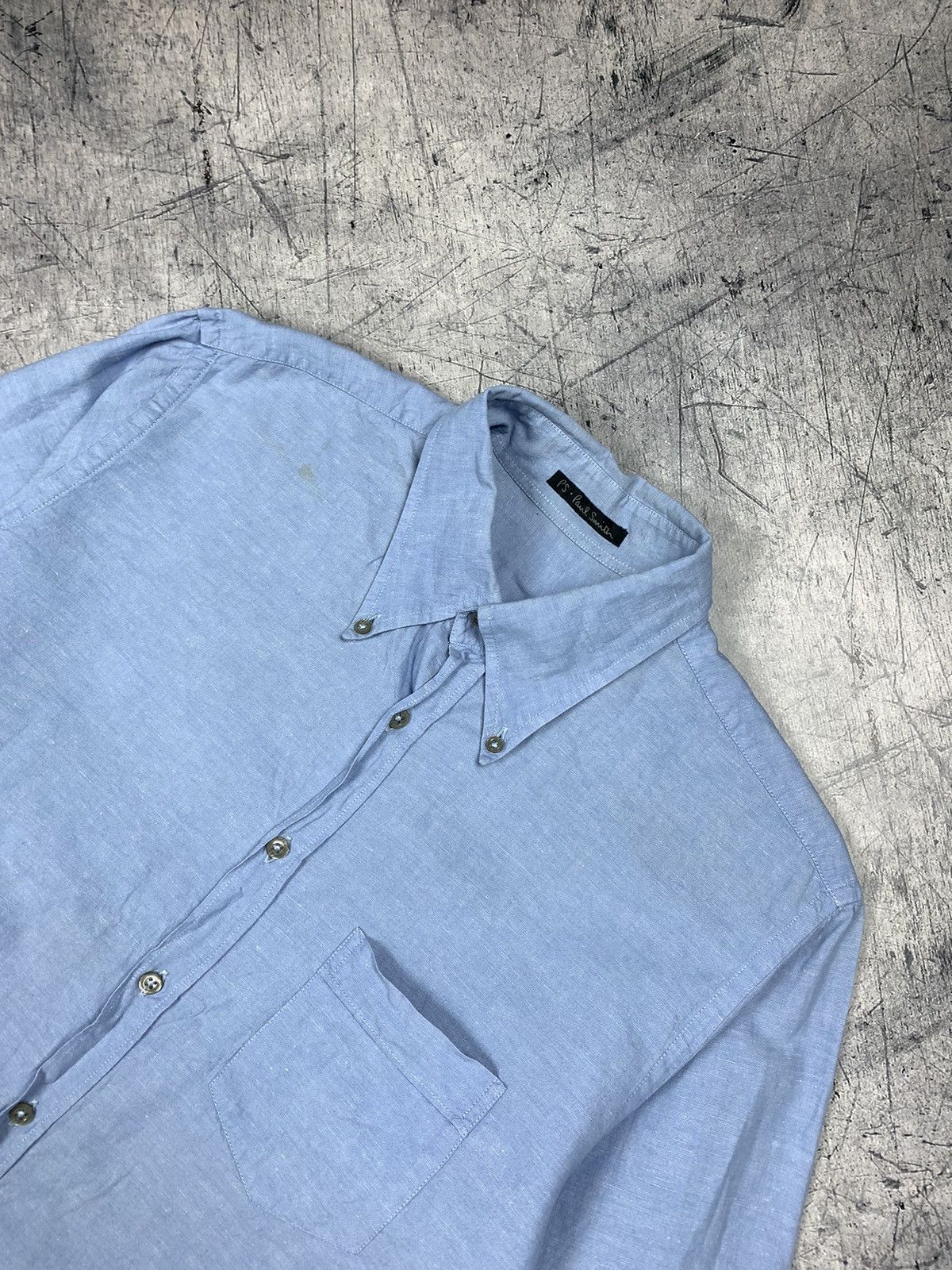Paul Smith Designer Paul Smith Luxury Cotton/Linen Shirt pocket Size US L / EU 52-54 / 3 - 2 Thumbnail