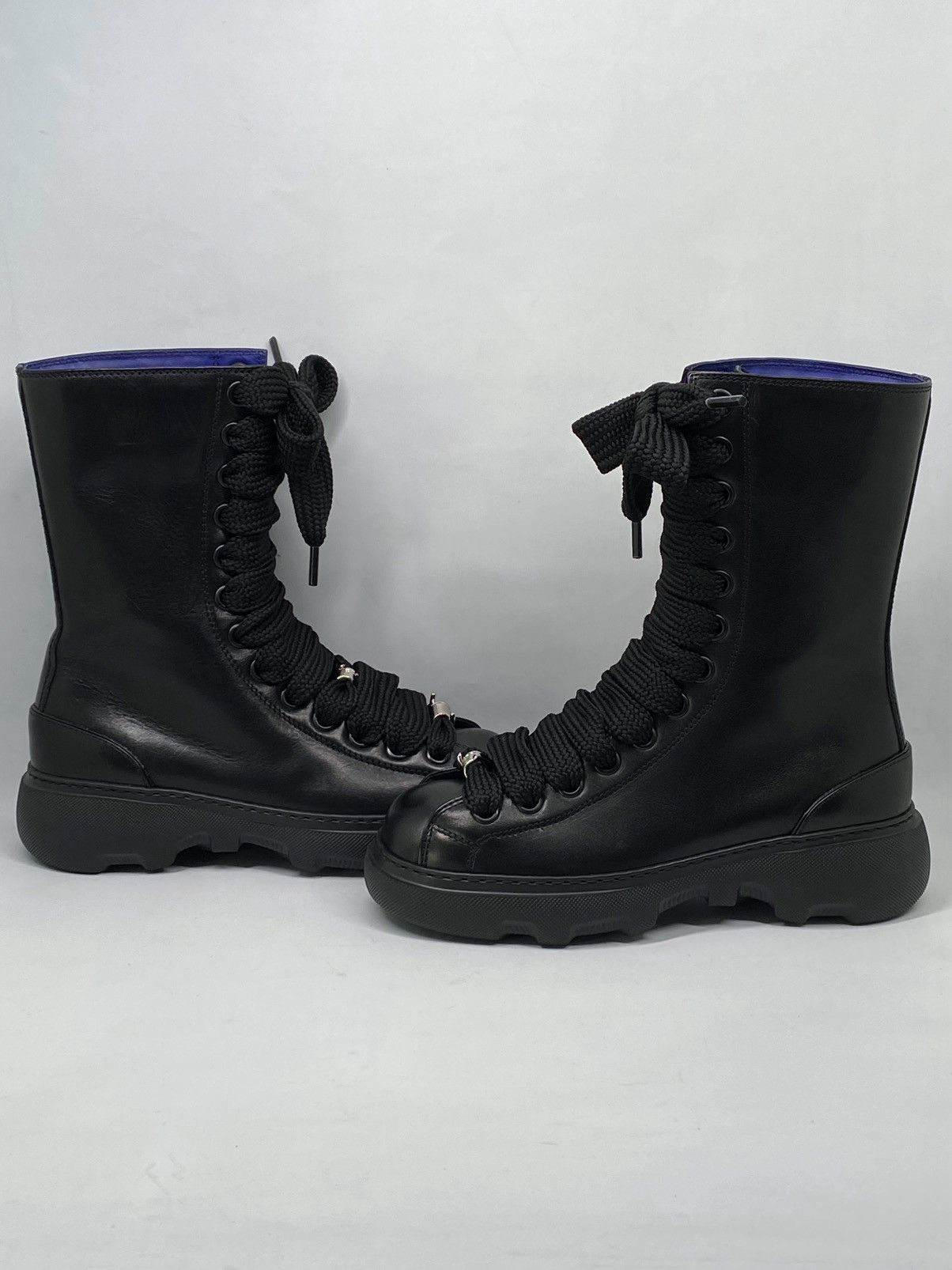 Burberry Burberry Ranger High Leather Boots size 37.5 Size US 7.5 / IT 37.5 - 10 Thumbnail