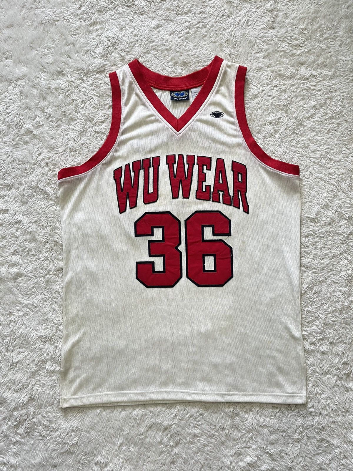 Wu-Tang Clan vintage 90's wutang "wu wear 36" mesh basketball jersey Size US XL / EU 56 / 4 - 1 Thumbnail
