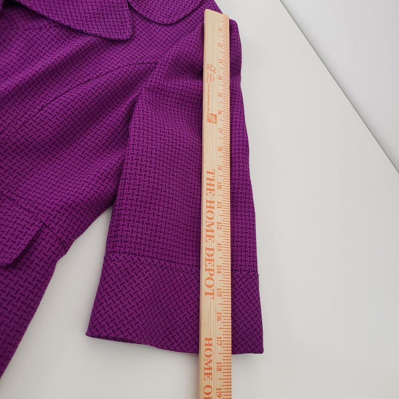 Designer Mary Kay Wool Blend Consultant Coat Womens Size 12 Purple Size XL / US 12-14 / IT 48-50 - 9 Thumbnail
