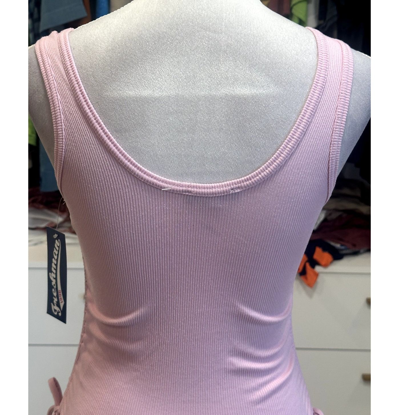 Other Freshman NWT Size Small Ribbed Tank Top Tie Up Sides Trendy Size S / US 4 / IT 40 - 6 Thumbnail