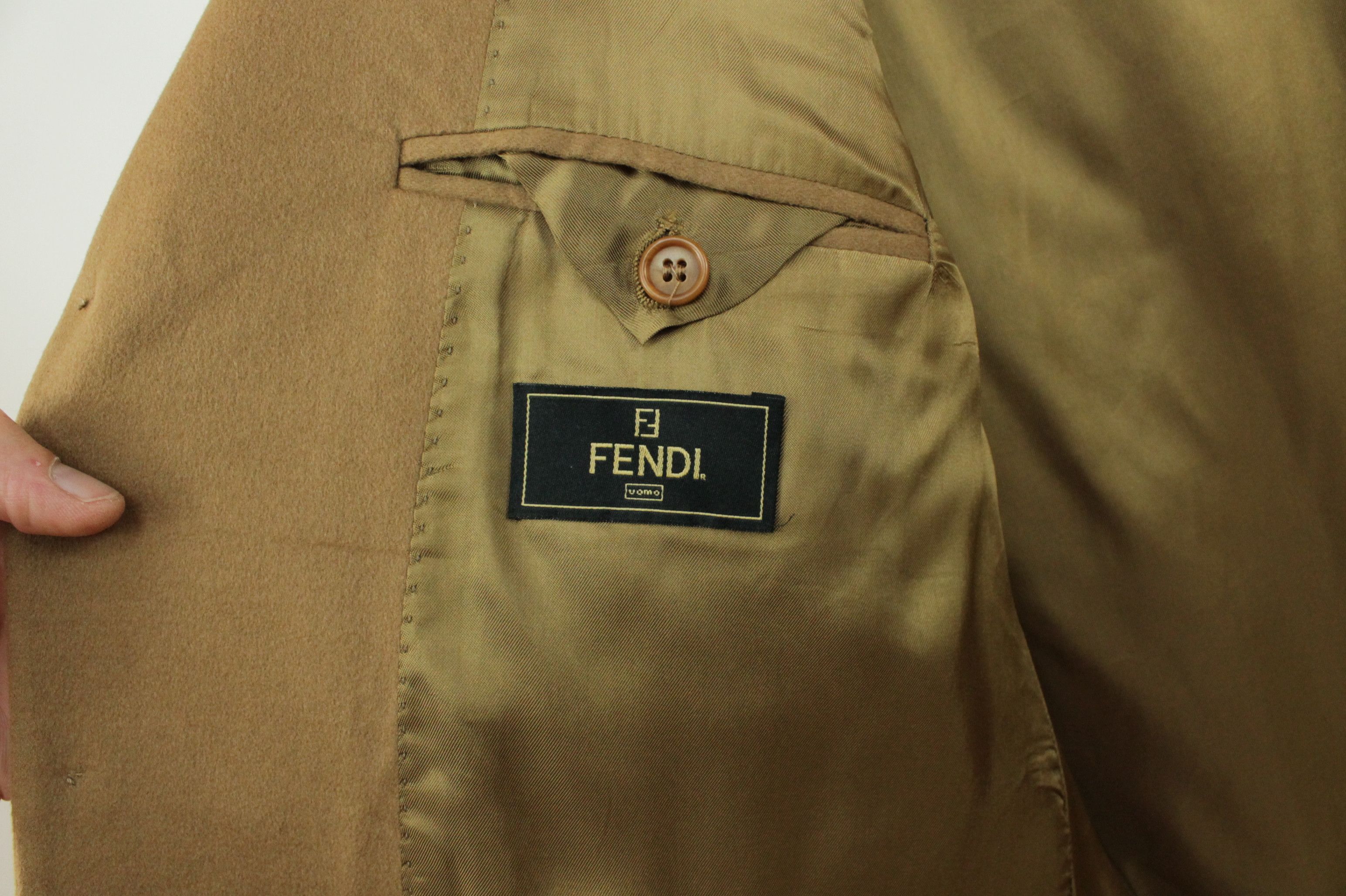 Fendi Vintage Fendi Loro Piana Camel Wool/Cashmere Blazer Jacket Size US XXL / EU 58 / 5 - 8 Thumbnail