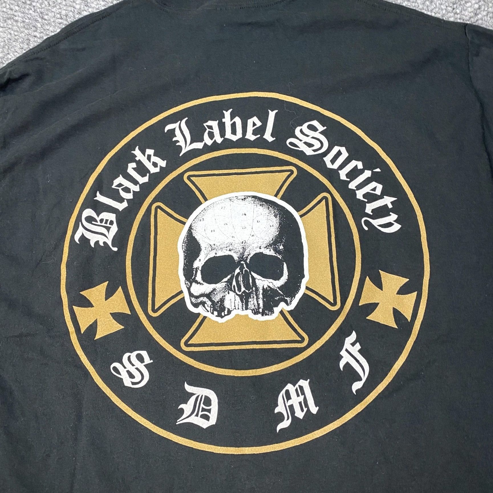 Hanes Black Label Society T-Shirt Mens Large Black Graphic Print Double Sided SDMF 2007 Rock Size US L / EU 52-54 / 3 - 5 Thumbnail