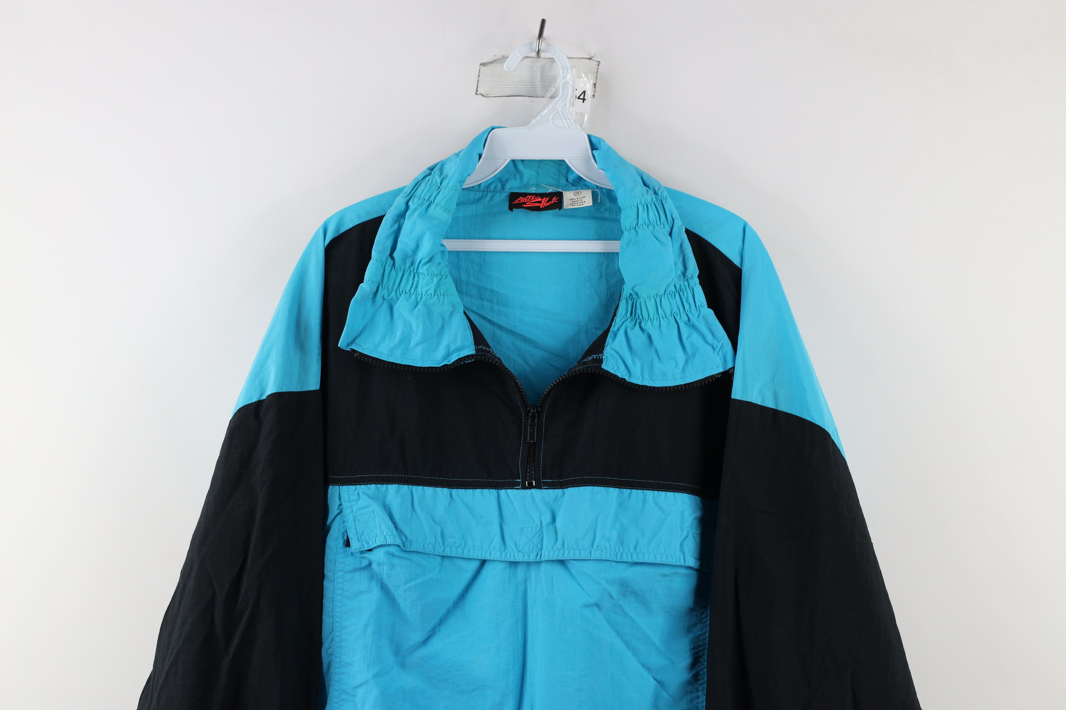 Vintage Vintage 90s Streetwear Block Packable Pullover Parka Jacket Size US M / EU 48-50 / 2 - 2 Thumbnail