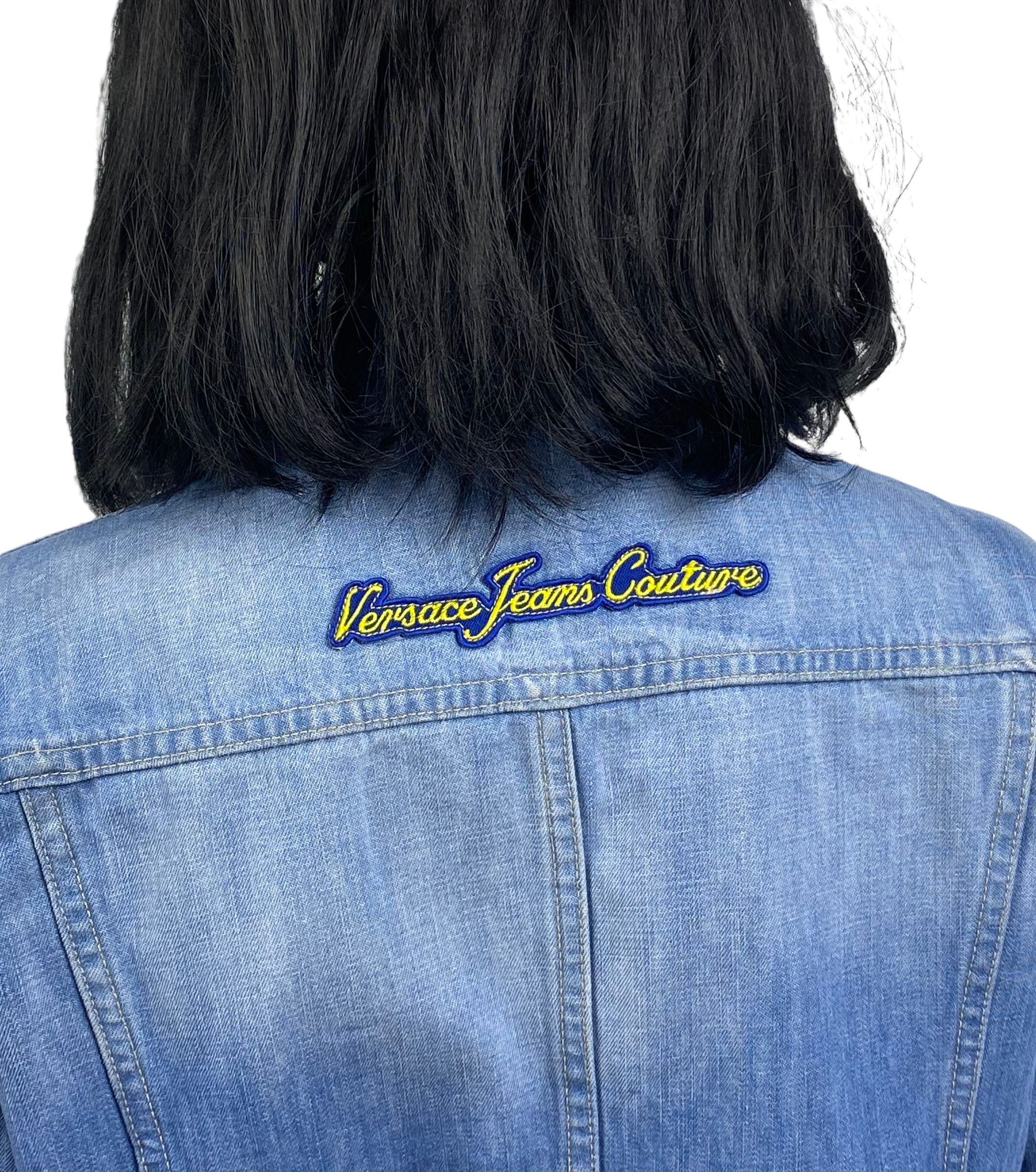 Versace Jeans Couture versace jeans couture denim patchwork jacket womens size L Size L / US 10 / IT 46 - 7 Thumbnail