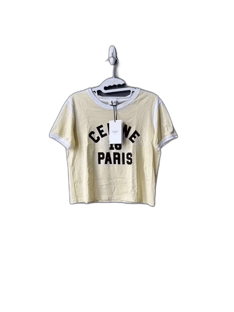 Celine Celine Paris Short Sleeve T-Shirt Size S / US 4 / IT 40 - 1 Thumbnail