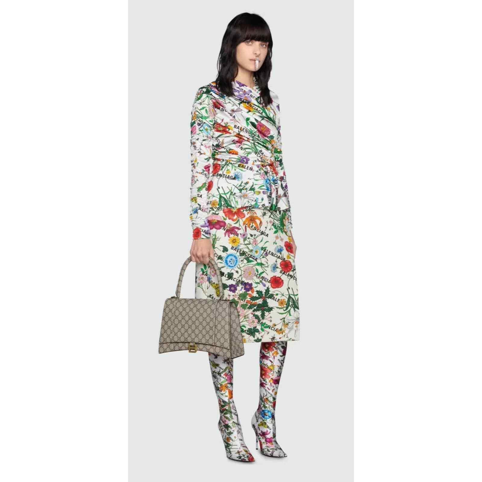 Gucci Gucci X Balenciaga Medium Hourglass Supreme Top Handle Bag Size ONE SIZE - 3 Thumbnail