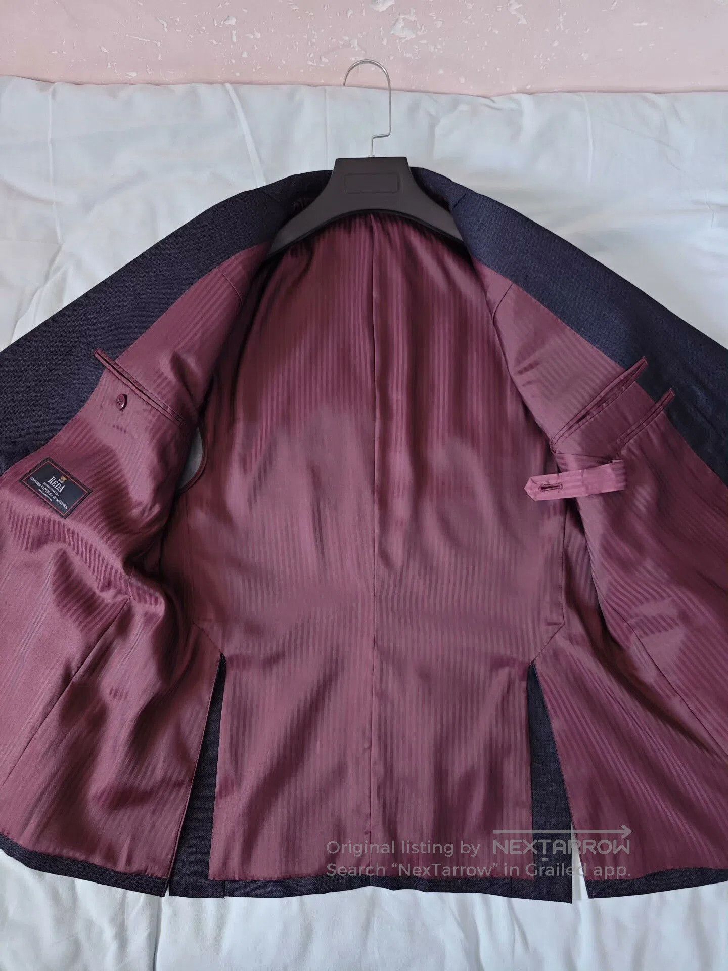 Lardini Custom Double-Breasted Wool Suit. Size US M / EU 48-50 / 2 - 8 Thumbnail