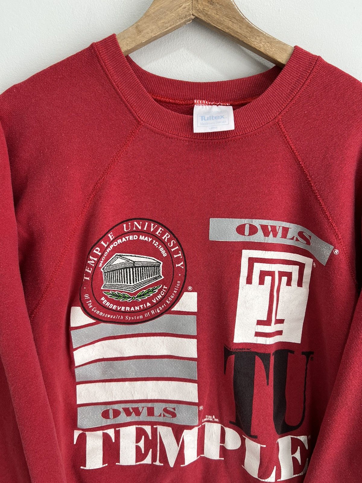 Vintage Vintage Temple University Owls Sweater sweatshirt Size US M / EU 48-50 / 2 - 3 Thumbnail