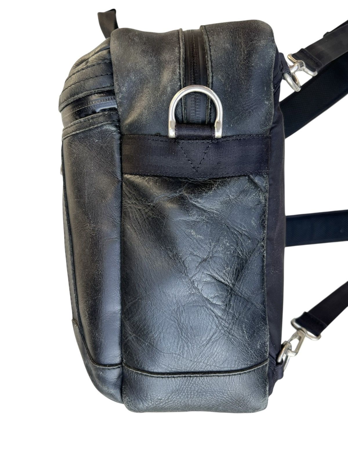 MasterPiece Patina Scratches Leather Backpack 3 Way Bag By Masterpiece Size ONE SIZE - 18 Thumbnail