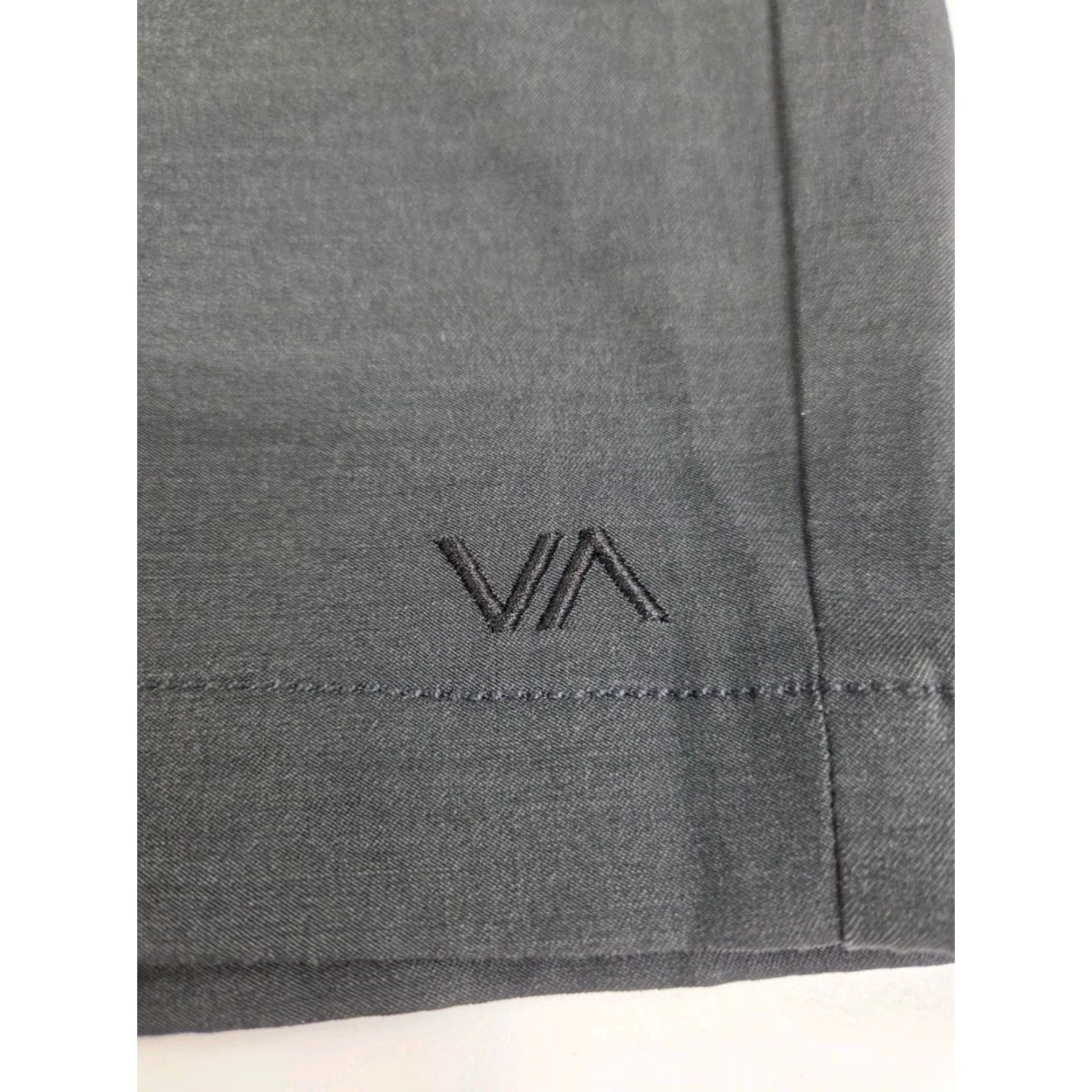 RVCA RVCA Mens Black Chino Shorts Pockets Back Pocket Zip Size 36/8" #7618 Size US 36 / EU 52 - 7 Thumbnail