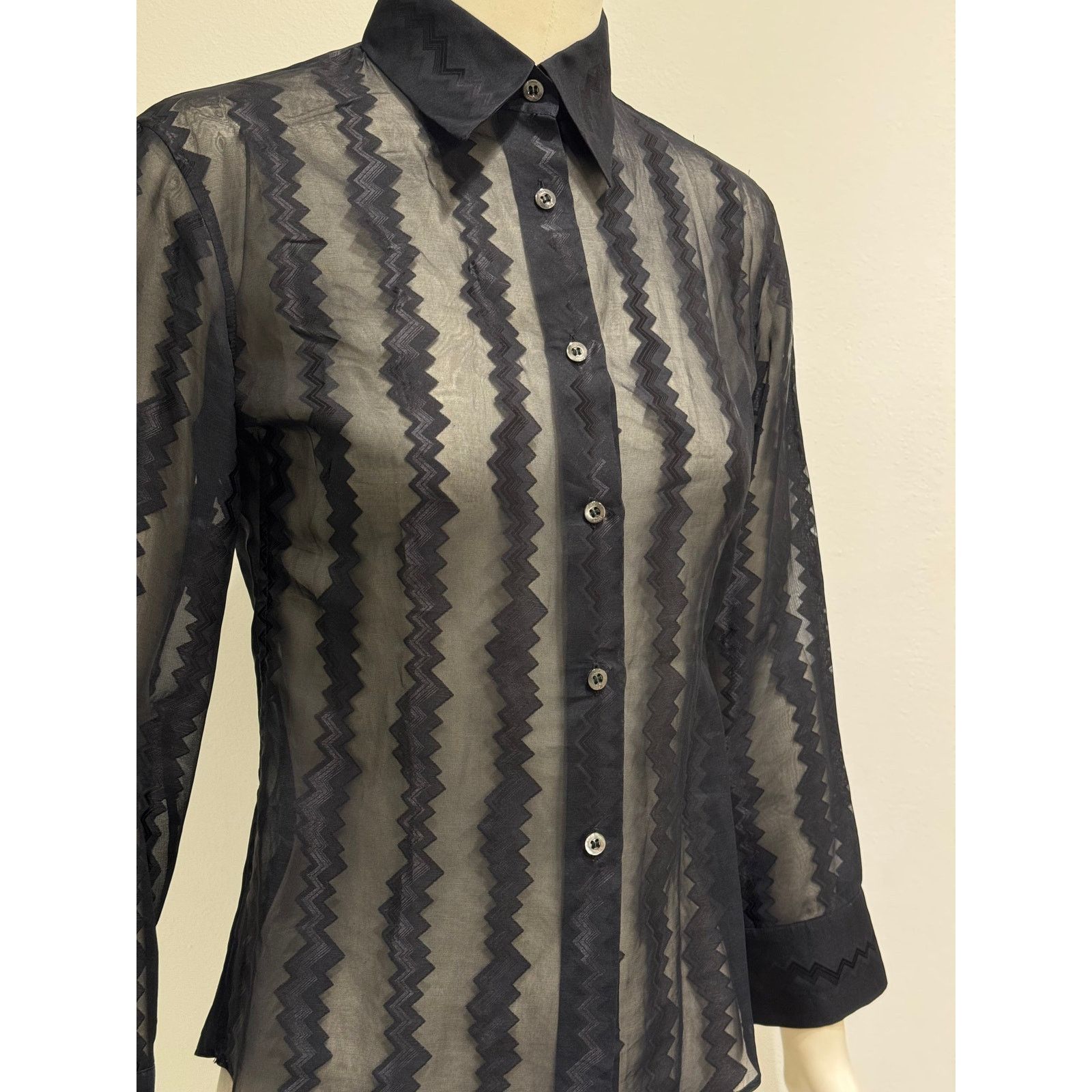Gucci 2001 Gucci by Tom Ford silk stripe shirt Size S / US 4 / IT 40 - 4 Thumbnail