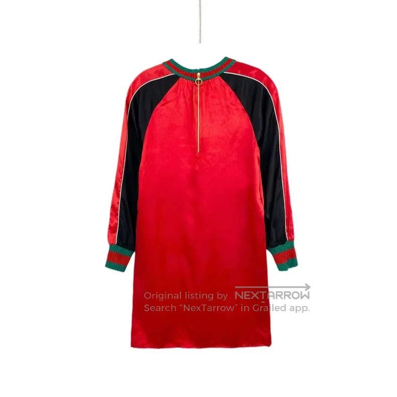 Gucci Gucci Mulberry silk double g logo printed red dress Size S / US 4 / IT 40 - 2 Thumbnail