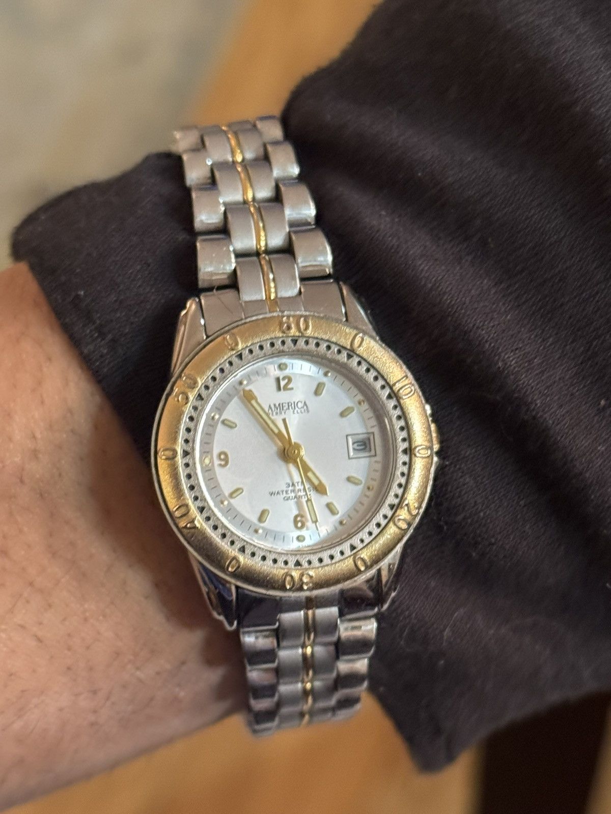 Perry Ellis America Vintage Two-Tone Stainless Steel Quartz Watch Size ONE SIZE - 4 Thumbnail