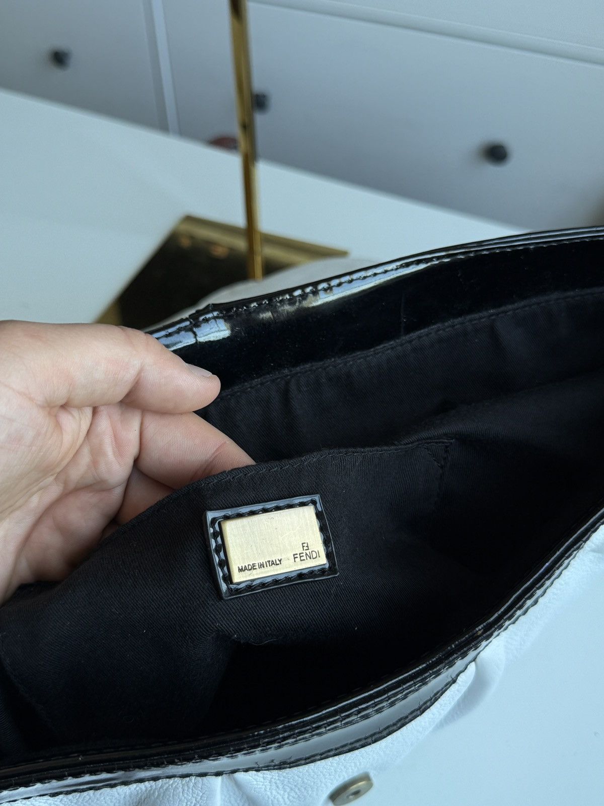 Designer × Fendi Vintage Fendi BB leather shoulder keepall bag designer luxury Size ONE SIZE - 3 Thumbnail
